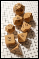 Dice : Dice - DM Collection - Armory Tan Light Opaque 2nd Generation A Set